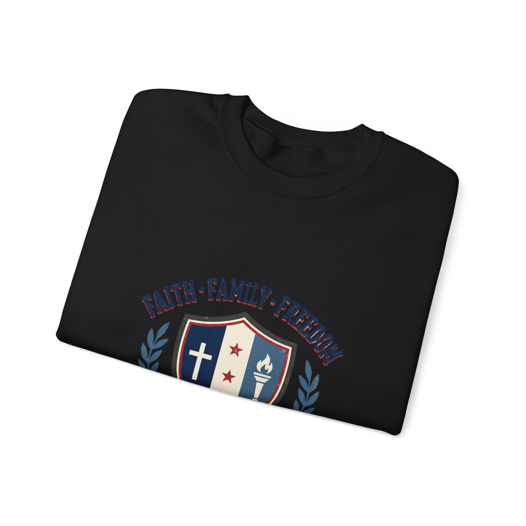Faith · Family · Freedom Crewneck Sweatshirt | Patriotic, Vintage Americana