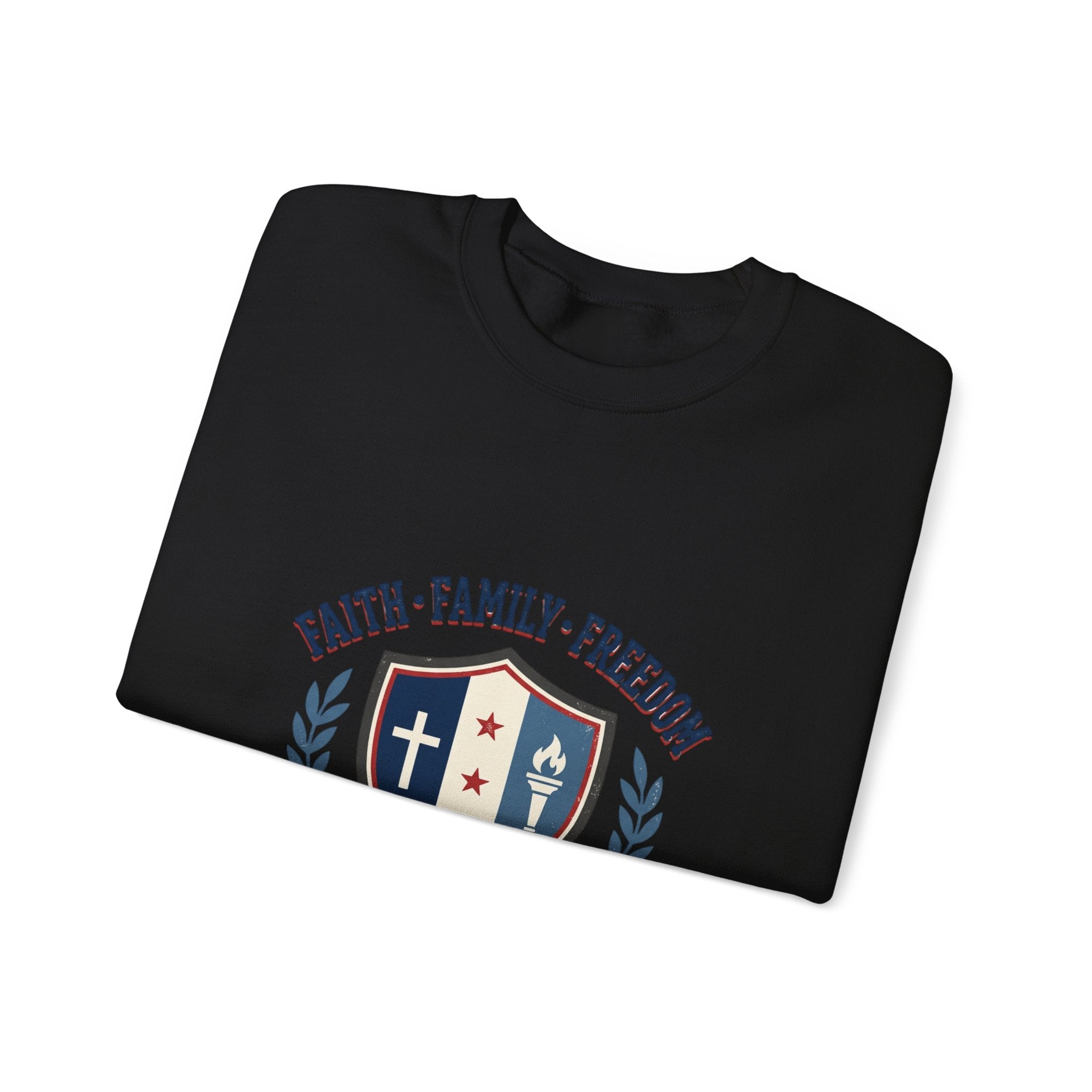 Faith · Family · Freedom Crewneck Sweatshirt | Patriotic, Vintage Americana