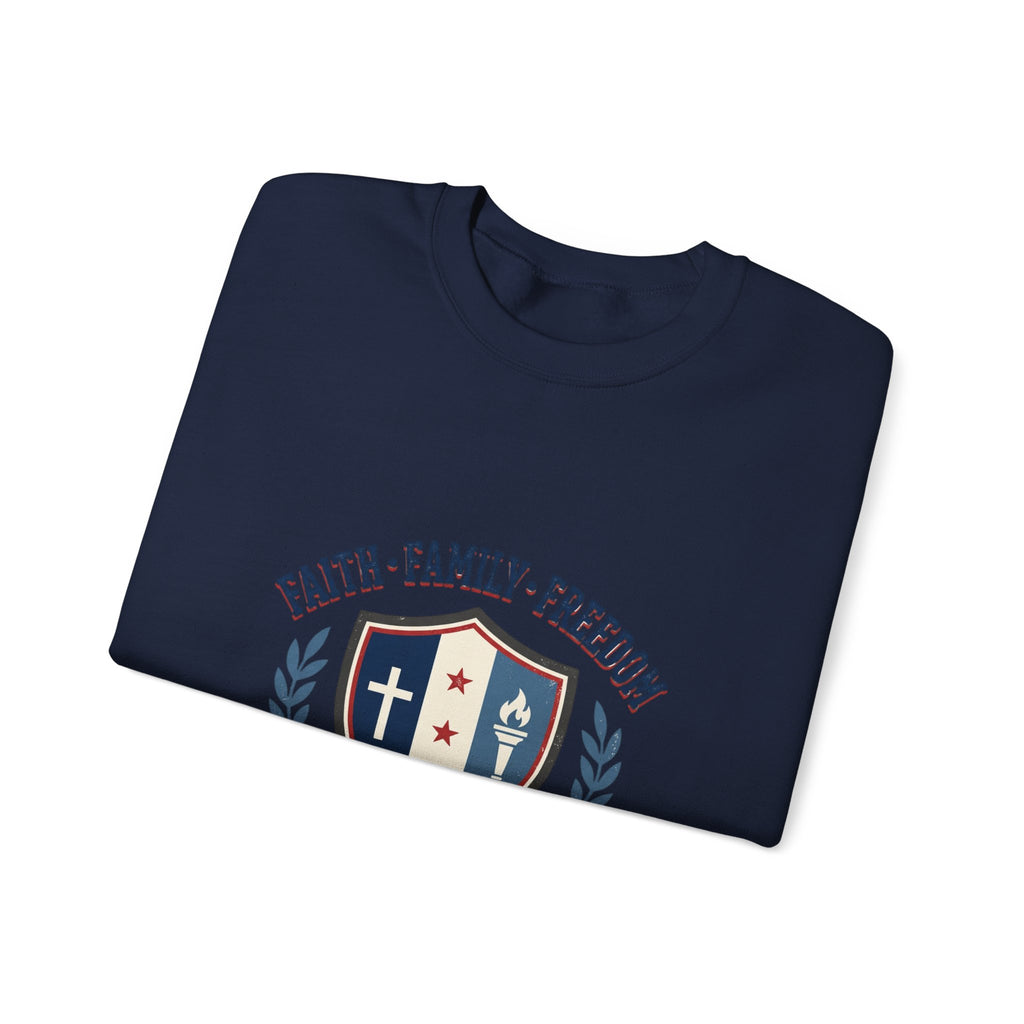 Faith · Family · Freedom Crewneck Sweatshirt | Patriotic, Vintage Americana