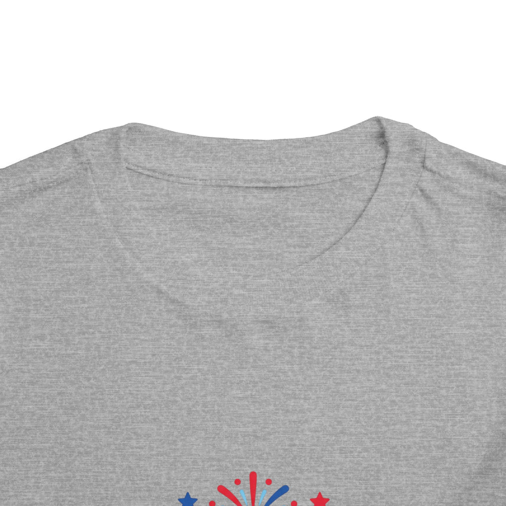 USA 250 Toddler Tee — Patriotic 4th of July Fireworks Shirt