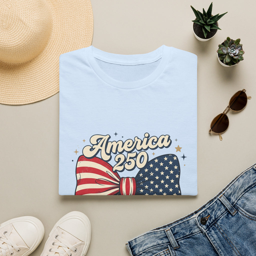 America 250 Patriotic Bow T-Shirt