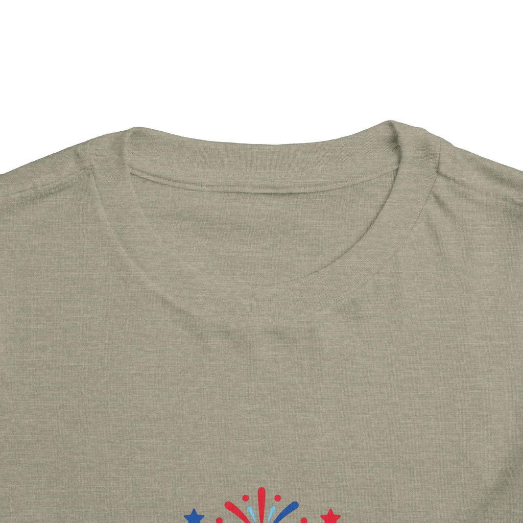 USA 250 Toddler Tee — Patriotic 4th of July Fireworks Shirt