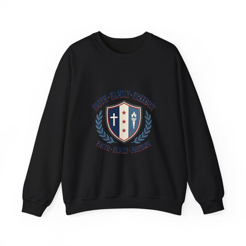 Faith · Family · Freedom Crewneck Sweatshirt | Patriotic, Vintage Americana