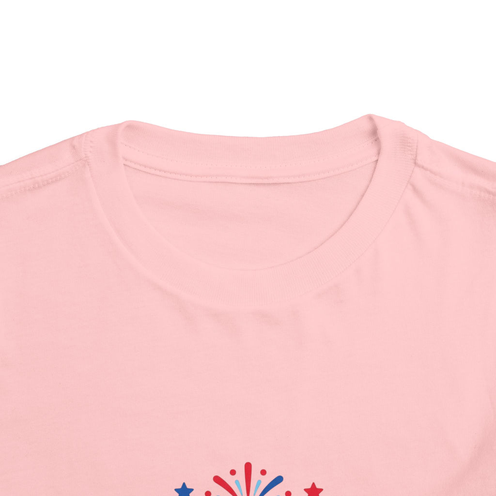 USA 250 Toddler Tee — Patriotic 4th of July Fireworks Shirt