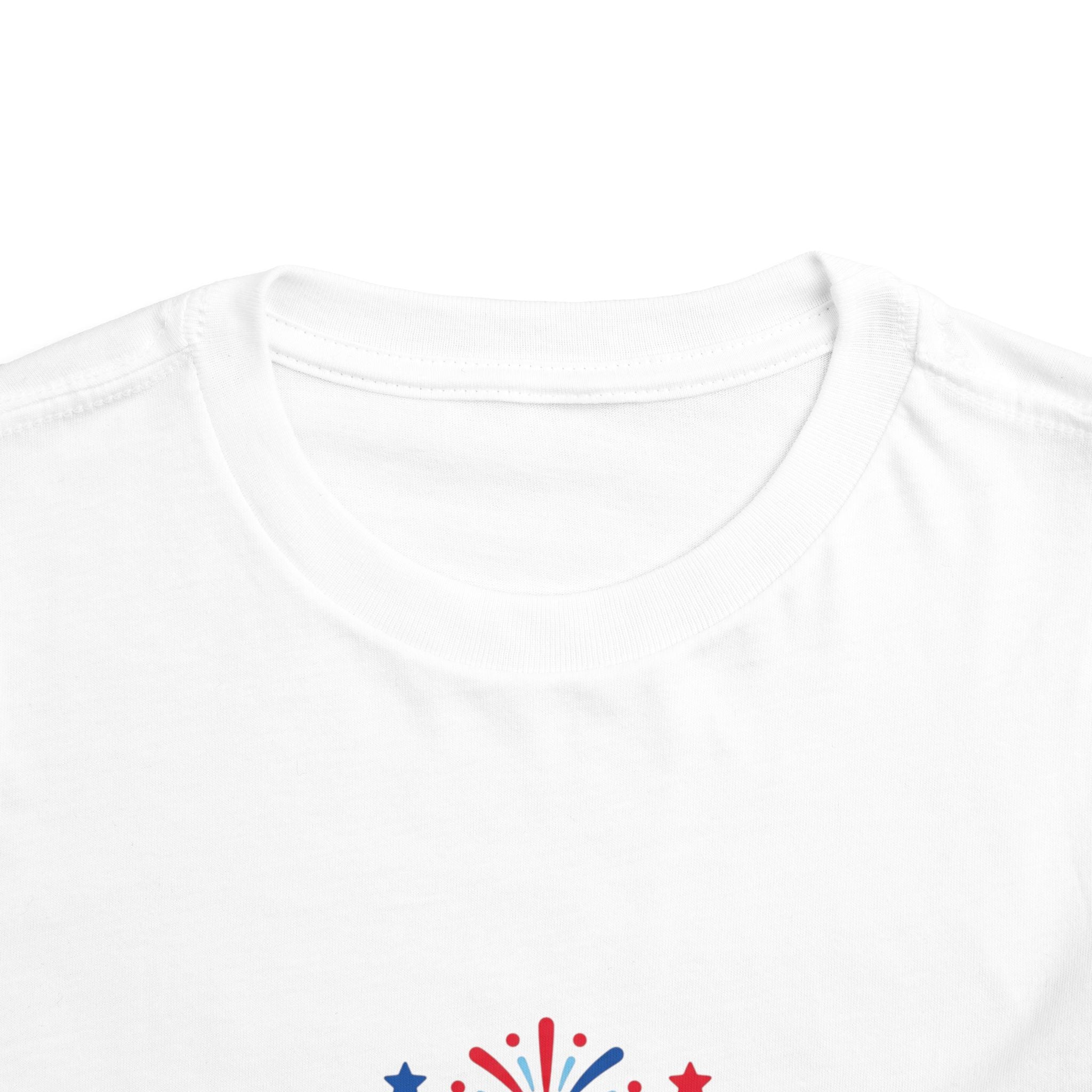 USA 250 Toddler Tee — Patriotic 4th of July Fireworks Shirt